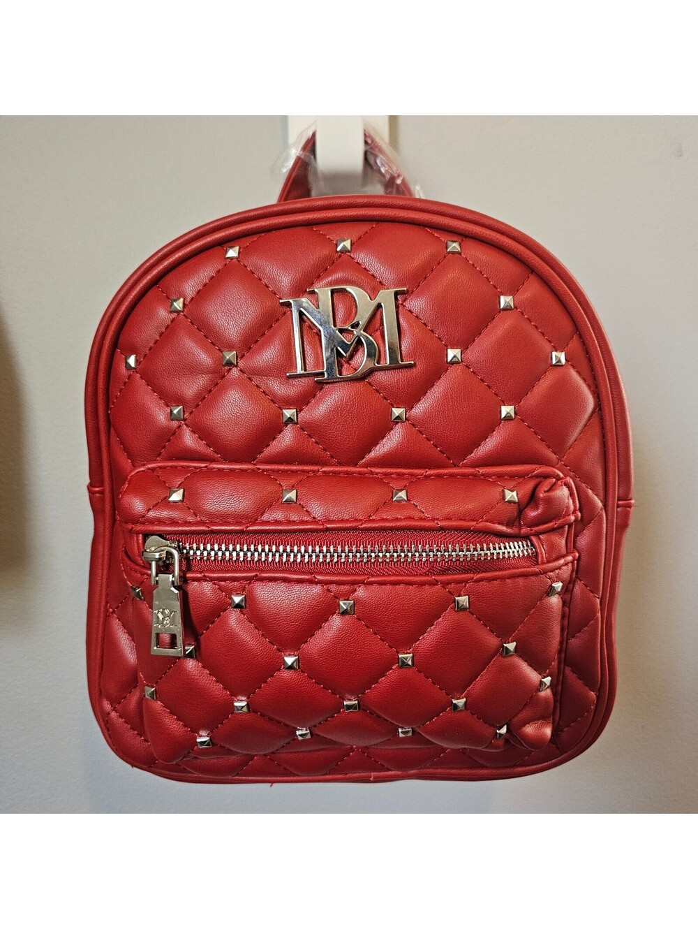 Badgley Mischka - Red Studded Mini Backpack - NWT